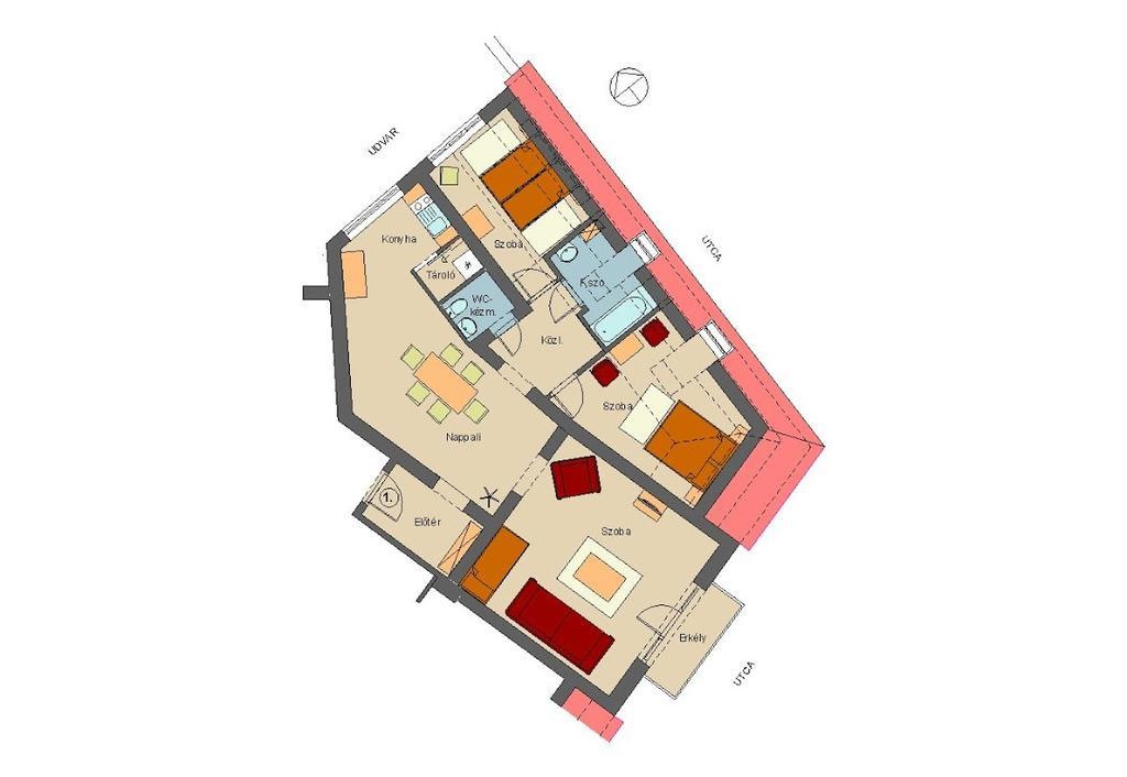 Corner Apartman Eger Rum bild